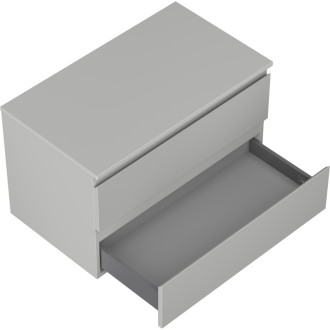 Mexen Orio koupelnová skříňka pod umyvadlo 80 cm s pracovní deskou, 2 zásuvky, matně šedá - 91A10-08047-2-BFFC62