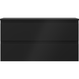Mexen Orio koupelnová skříňka pod umyvadlo 90 cm s pracovní deskou, 2 zásuvky, matná černá - 91A10-09047-2-BFFC71