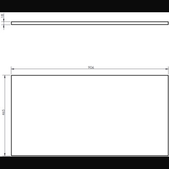 Mexen Orio koupelnová skříňka pod umyvadlo 90 cm s pracovní deskou, 2 zásuvky, matná černá - 91A10-09047-2-BFFC71