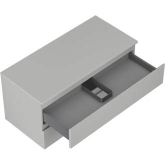 Mexen Orio koupelnová skříňka pod umyvadlo 100 cm s pracovní deskou, 2 zásuvky, matně šedá - 91A10-10047-2-BFFC62