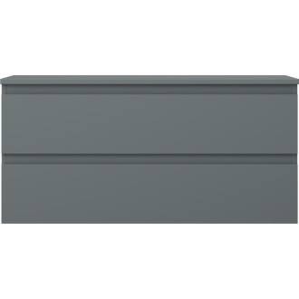 Mexen Orio koupelnová skříňka pod umyvadlo 100 cm s pracovní deskou, 2 zásuvky, matný grafit - 91A10-10047-2-BFFC66