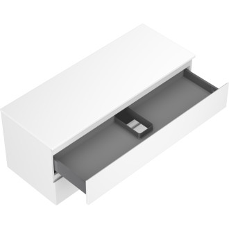 Mexen Orio koupelnová skříňka pod umyvadlo 120 cm s pracovní deskou, 2 zásuvky, matná bílá - 91A10-12047-2-BFFC01