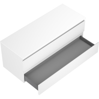 Mexen Orio koupelnová skříňka pod umyvadlo 120 cm s pracovní deskou, 2 zásuvky, matná bílá - 91A10-12047-2-BFFC01