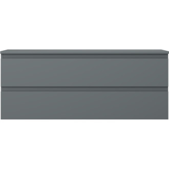Mexen Orio koupelnová skříňka pod umyvadlo 120 cm s pracovní deskou, 2 zásuvky, matný grafit - 91A10-12047-2-BFFC66