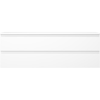 Mexen Orio koupelnová skříňka pod umyvadlo 140 cm s pracovní deskou, 2 zásuvky, matná bílá - 91A10-14047-2-BFFC01