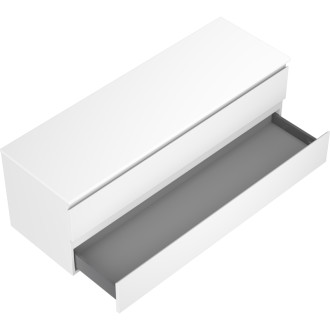 Mexen Orio koupelnová skříňka pod umyvadlo 140 cm s pracovní deskou, 2 zásuvky, matná bílá - 91A10-14047-2-BFFC01