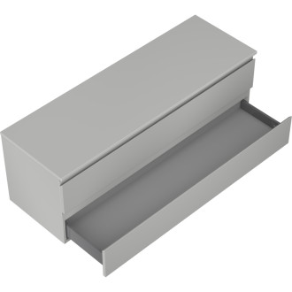 Mexen Orio koupelnová skříňka pod umyvadlo 140 cm s pracovní deskou, 2 zásuvky, matně šedá - 91A10-14047-2-BFFC62