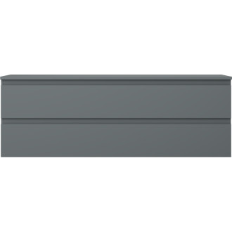 Mexen Orio koupelnová skříňka pod umyvadlo 140 cm s pracovní deskou, 2 zásuvky, matný grafit - 91A10-14047-2-BFFC66