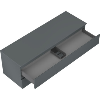 Mexen Orio koupelnová skříňka pod umyvadlo 140 cm s pracovní deskou, 2 zásuvky, matný grafit - 91A10-14047-2-BFFC66