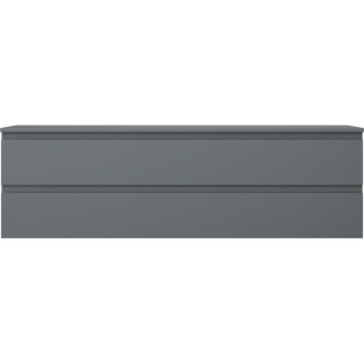 Mexen Orio koupelnová skříňka pod umyvadlo 160 cm s pracovní deskou, 2 zásuvky, matný grafit - 91A10-16047-2-BFFC66