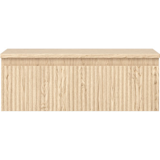 Mexen Rivel koupelnová skříňka pod umyvadlo 70 cm s pracovní deskou, 1 zásuvka, drážkovaná, dub - 91A20-07023-1-BFC81