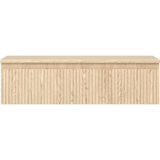 Mexen Rivel koupelnová skříňka pod umyvadlo 90 cm s pracovní deskou, 1 zásuvka, drážkovaná, dub - 91A20-09023-1-BFC81