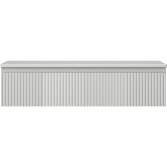 Mexen Rivel koupelnová skříňka pod umyvadlo 100 cm s pracovní deskou, 1 zásuvka, drážkovaná, matně šedá - 91A20-10023-1-BFC62