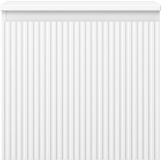 Mexen Rivel koupelnová skříňka pod umyvadlo 50 cm s pracovní deskou, 1 zásuvka, drážkovaná, matná bílá - 91A20-05047-1-BFC01