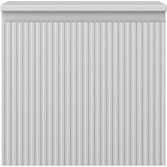 Mexen Rivel koupelnová skříňka pod umyvadlo 50 cm s deskou, 1 zásuvka, drážkovaná, matně šedá - 91A20-05047-1-BFC62