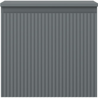 Mexen Rivel koupelnová skříňka pod umyvadlo 50 cm s pracovní deskou, 1 zásuvka, drážkovaná, matný grafit - 91A20-05047-1-BFC66