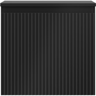 Mexen Rivel koupelnová skříňka pod umyvadlo 50 cm s deskou, 1 zásuvka, drážkovaná, matná černá - 91A20-05047-1-BFC71