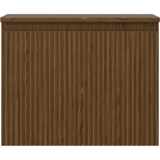 Mexen Rivel koupelnová skříňka pod umyvadlo 60 cm s pracovní deskou, 1 zásuvka, drážkovaná, ořech - 91A20-06047-1-BFC86