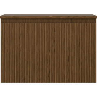 Mexen Rivel koupelnová skříňka pod umyvadlo 70 cm s pracovní deskou, 1 zásuvka, drážkovaná, ořech - 91A20-07047-1-BFC86