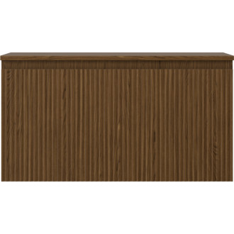 Mexen Rivel koupelnová skříňka pod umyvadlo 90 cm s pracovní deskou, 1 zásuvka, drážkovaná, ořech - 91A20-09047-1-BFC86