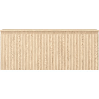 Mexen Rivel koupelnová skříňka pod umyvadlo 120 cm s pracovní deskou, 1 zásuvka, drážkovaná, dub - 91A20-12047-1-BFC81