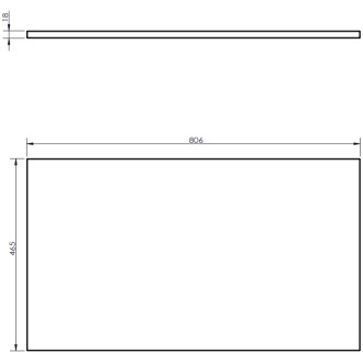 Mexen Rivel koupelnová skříňka pod umyvadlo 80 cm s pracovní deskou, 2 zásuvky, drážkovaná, matný grafit - 91A20-08047-2-BFFC66