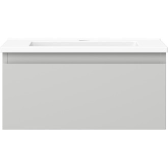 Koupelnová skříňka Mexen Orio 50 cm s umyvadlem Otis, 1 zásuvka, matná šedá/matná bílá - 91A10-05023-1-BF62-W18M01