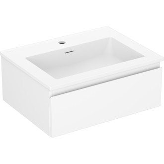 Koupelnová skříňka Mexen Orio 60 cm s umyvadlem Otis, 1 zásuvka, matná bílá - 91A10-06023-1-BF01-W18M01