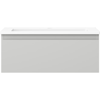 Koupelnová skříňka Mexen Orio 60 cm s umyvadlem Otis, 1 zásuvka, matně šedá/matně bílá - 91A10-06023-1-BF62-W18M01