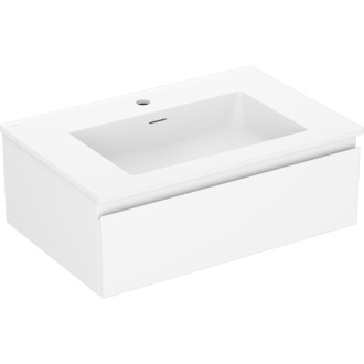 Koupelnová skříňka Mexen Orio 70 cm s umyvadlem Otis, 1 zásuvka, matná bílá - 91A10-07023-1-BF01-W18M01