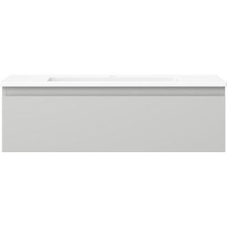 Koupelnová skříňka Mexen Orio 80 cm s umyvadlem Otis, 1 zásuvka, matně šedá/matně bílá - 91A10-08023-1-BF62-W18M01