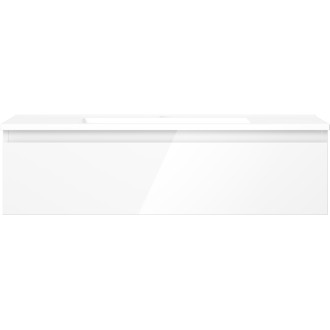 Mexen Orio szafka łazienkowa 90 cm z umywalką Otis, 1 szuflada, biała połysk - 91A10-09023-1-BF00-W18M00