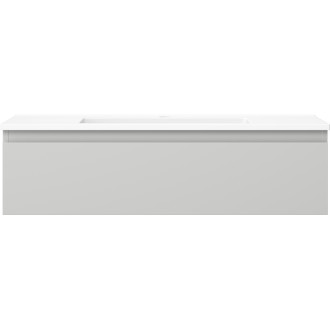 Koupelnová skříňka Mexen Orio 90 cm s umyvadlem Otis, 1 zásuvka, matná šedá/matná bílá - 91A10-09023-1-BF62-W18M01