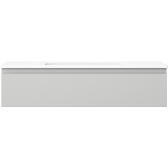 Koupelnová skříňka Mexen Orio 100 cm s umyvadlem Otis, 1 zásuvka, matná šedá/matná bílá - 91A10-10023-1-BF62-W18M01