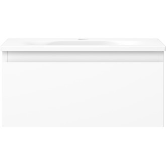 Koupelnová skříňka Mexen Orio 50 cm s umyvadlem Vela, 1 zásuvka, matná bílá - 91A10-05023-1-BF01-W23M01