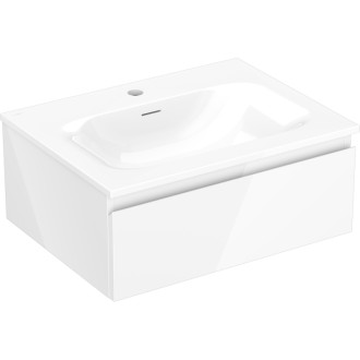 Mexen Orio szafka łazienkowa 60 cm z umywalką Vela, 1 szuflada, biała połysk - 91A10-06023-1-BF00-W23M00