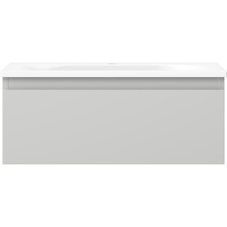 Koupelnová skříňka Mexen Orio 60 cm s umyvadlem Vela, 1 zásuvka, matná šedá/matná bílá - 91A10-06023-1-BF62-W23M01