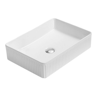 Mexen Grovo umyvadlo s drážkou na desku 50 x 34 cm, bílé - 22305000