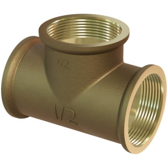 Mexen BRASS trójnik mosiężny 3/8 GW x 3/8 GW x 3/8 GW - W97403-383838