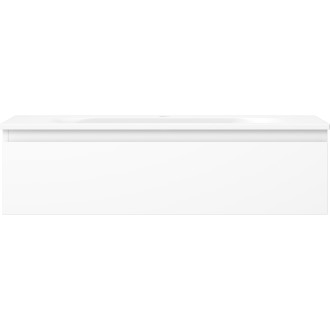 Koupelnová skříňka Mexen Orio 90 cm s umyvadlem Vela, 1 zásuvka, matná bílá - 91A10-09023-1-BF01-W23M01