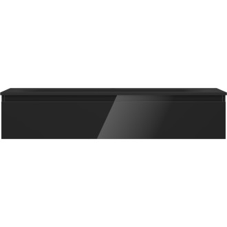 Mexen Orio szafka łazienkowa 120 cm z umywalką Vela, 1 szuflada, czarna połysk/czarna mat - 91A10-12023-1-BF70-W23M71