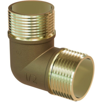 Mexen BRASS kolano mosiężne 1 GZ x 1 GZ - W97409-1010