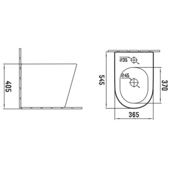 Stojací bidet Mexen Rico, bílý - 36725100