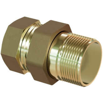 Mexen BRASS śrubunek prosty mosiężny 6/4 GZ x 6/4 GW - W97417-6464