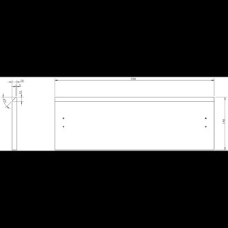 Mexen Rivel szafka łazienkowa 60 cm z umywalką Vela, 1 szuflada, ryflowana , czarna mat - 91A20-06023-1-BF71-W23M71