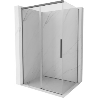 Posuvný sprchový kout Mexen Rox 105 x 120 cm, průhledný, stříbrná metalíza - 8C2-105-120-95-00