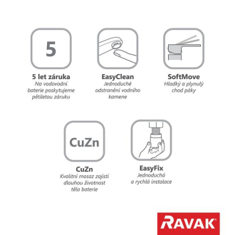 Ravak CR 016.00 Umyvadlová/dřezová stojánková X070054