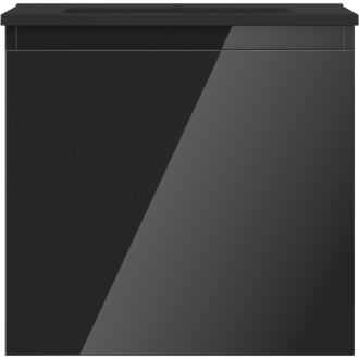 Mexen Orio szafka łazienkowa 50 cm z umywalką Otis, 1 szuflada, czarna połysk/czarna mat - 91A10-05047-1-BF70-W18M71