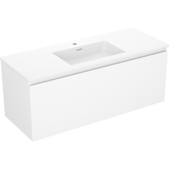 Mexen Orio szafka łazienkowa 120 cm z umywalką Otis, 1 szuflada, biała mat - 91A10-12047-1-BF01-W18M01