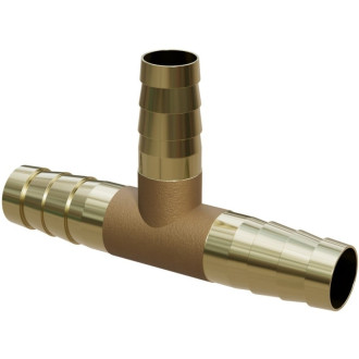 Mexen BRASS trójnik do węża T mosiężny 8 x 8 x 8 mm - W97428-080808